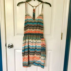 Bright Multicolored Boho Style Summer Dress